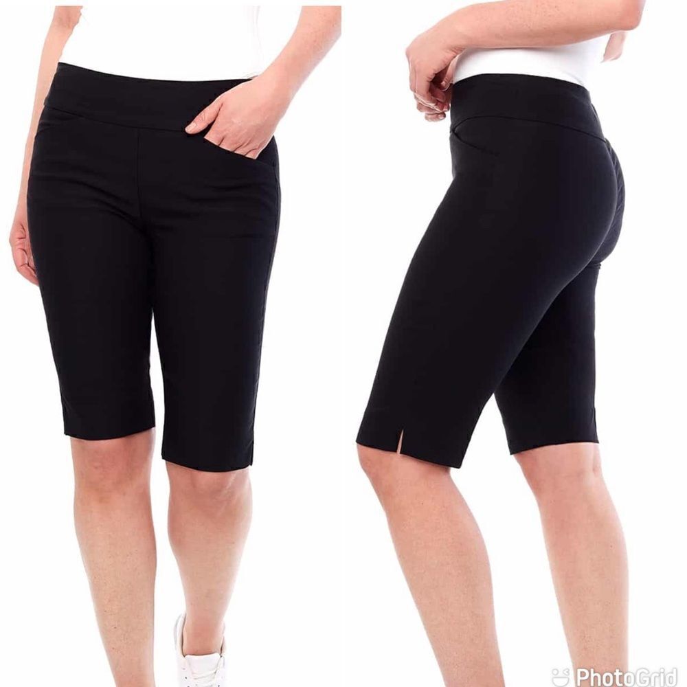 NEW UP! Bermuda 22” Shorts Slimming Black Size 4